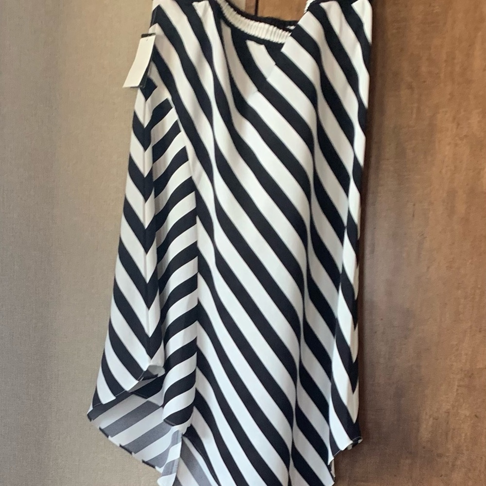 NWT!!  SZ 14 Ralph Lauren black and white 100% polyester draw string skirt. - Picture 8 of 8